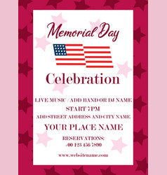 Memorial Day Celebration Poster Flyer Design