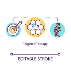 Targeted Therapy Concept Icon Cancer Treatment