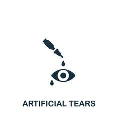 Artificial Tears Icon Monochrome Simple Icon