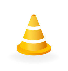 Construction Cone Isolated On White Background