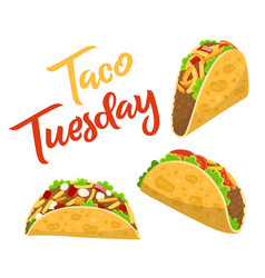 Traditional Taco Tuesday Poster With Delicious