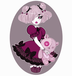 Beautiful Girl Dressed In Lolita Style