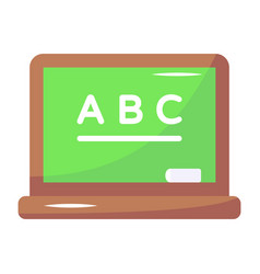 English Lecture Icon In Flat Style