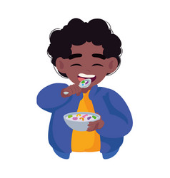 Kid Eating Cereal