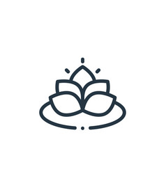 Lotus Icon Editable Stroke Linear