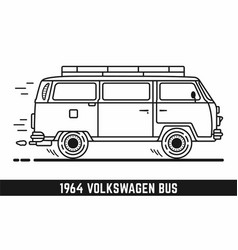 Vintage Camper Van Clipart