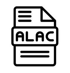 Alac File Type Icons Audio Extension Icon Outline