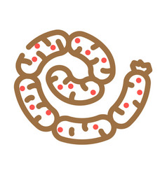 Chicken Sausage Meat Color Icon