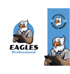 Eagle Employee Mascot Logo Design