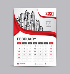 February 2021 Layout Desk Calendar 2021 Template