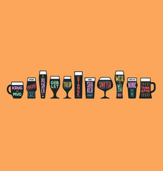 Poster Beer Glassware Types