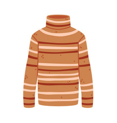 Striped Sweater Or Pullover With Long Sleeves As