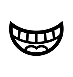 Big Happy Toothy Cartoon Smile Icon