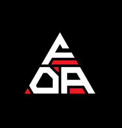 Foa Triangle Letter Logo Design With Triangle