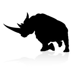 Rhino Animal Silhouette