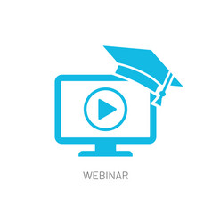 Webinar Online Learning Icon Isolated