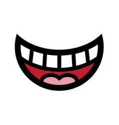 Big Happy Toothy Cartoon Smile Icon