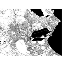 Map City Tunis Tunisia