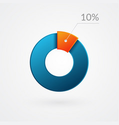 10 Percent Isolated Pie Chart Percentage