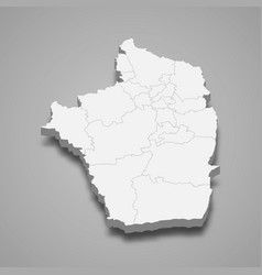 3d Isometric Map Riyadh Is A Region Saudi