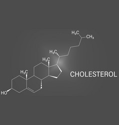 Cholesterol Molecule Skeletal Formula