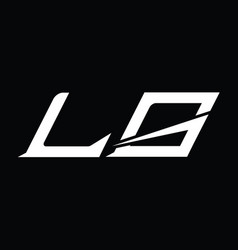 Lg Logo Monogram Letter With Slice Style