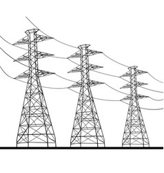 Transmission Tower Or Power Line Electricity