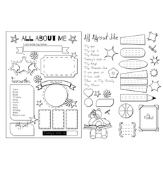 All About Me School Printable