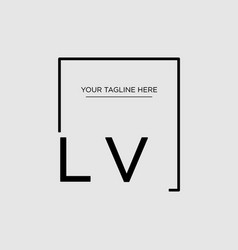 Design Minimalist Square Logo Lv