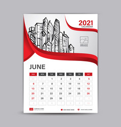 June 2021 Layout Desk Calendar 2021 Template