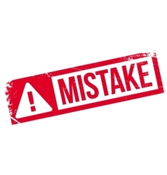 Mistake Rubber Stamp