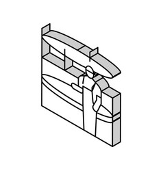 Trampoline Installation Isometric Icon