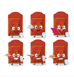 Happy Red Packets Chinese Waiter Cartoon