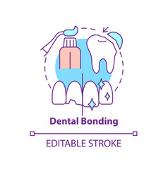 Dental Bonding Concept Icon