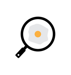 Egg Pan Icon Logo