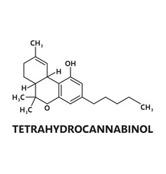 Tetrahydrocannabinol Cannabinoid Molecule