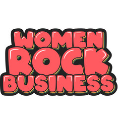 Women In Business Lettering Art