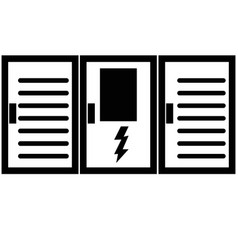 Battery Energy Storage System Icon On White