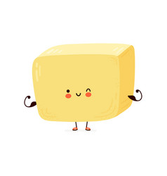 Cute Funny Butter Show Muscle Hand Drawn