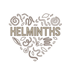 Parasitic Worms - Helminths Concept Heart