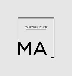 Design Minimalist Square Logo Ma