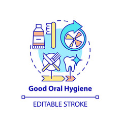 Good Oral Hygiene Concept Icon