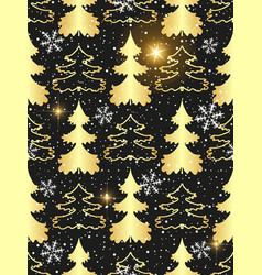 Seamless Pattern With A Fairytale Forest