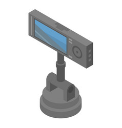 Spy Car Camera Icon Isometric Style