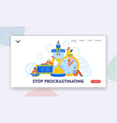 Stop Procrastinating Landing Page Template