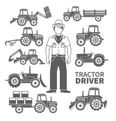 Tractor Driver Icons