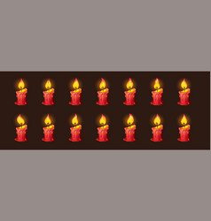 Burning Fire On Candle For 2d Animation