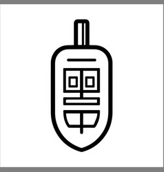 Glucometer Icon Or Modern Line Symbol Art