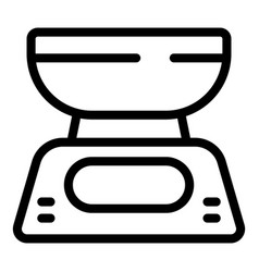 Electronic Kitchen Scale Icon Outline