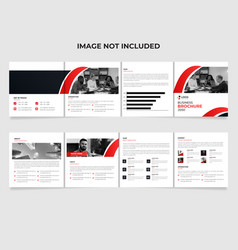 Four Fold Square Business Brochure Template Design